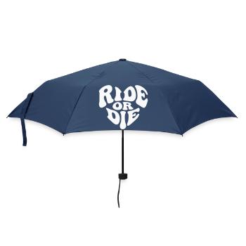 Ride or Die Heart Loyalty - Customizable color - Umbrella (small) - navy - Front