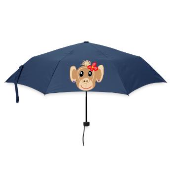 Monkey Girl Monkey Kids - Umbrella (small) - navy - Front