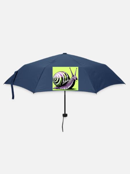 Schnecke - Regenschirm (klein) - Navy