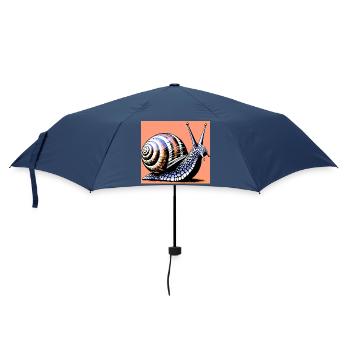 Schnecke - Regenschirm (klein) - Navy - Vorne
