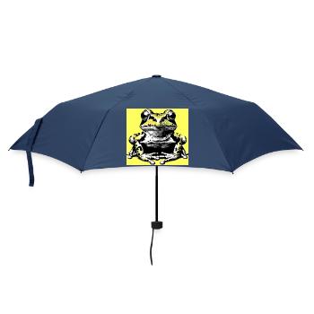 Frosch - Regenschirm (klein) - Navy - Vorne