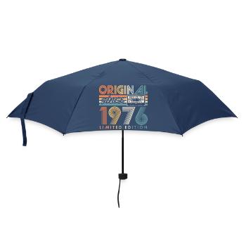 Original 1976 Vintage Vintage Birthday Retro - Umbrella (small) - navy - Front