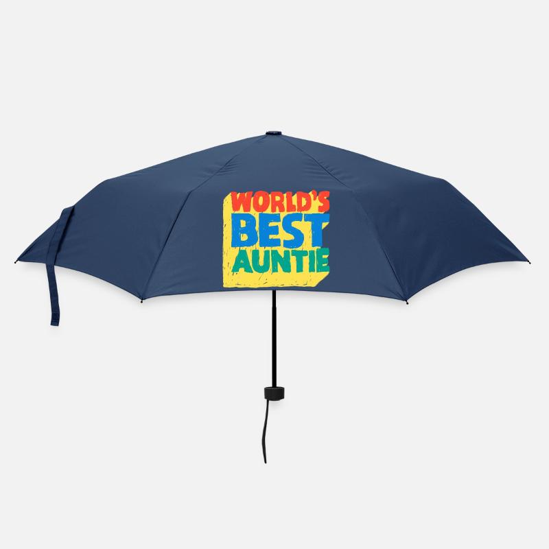 World's Best Auntie Pop-Design - Regenschirm (klein) - Navy