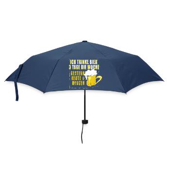 Amateurs de bière Dicton de bière Buveurs de bière Alcool - Parapluie standard - marine - Devant