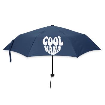 Cool Nana Heart Logo – Anpassbare Farbe - Regenschirm (klein) - Navy - Vorne