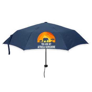 Safari Africa Serengeti Wildlife Savannah Elephant - Umbrella (small) - navy - Front