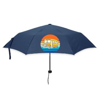 Schulbus Busfahrer Schulbusfahrer - Regenschirm (klein) - Navy - Vorne