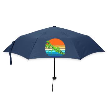 Gottesanbeter Gottesanbeterin Mantis - Regenschirm (klein) - Navy - Vorne