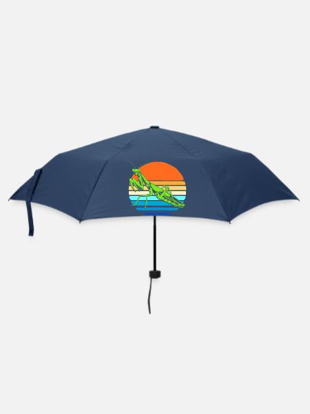 Gottesanbeter Gottesanbeterin Mantis - Regenschirm (klein) - Navy