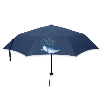 poisson baleine bleu vif dans l’océan avec fontaine - Parapluie standard - marine - Devant