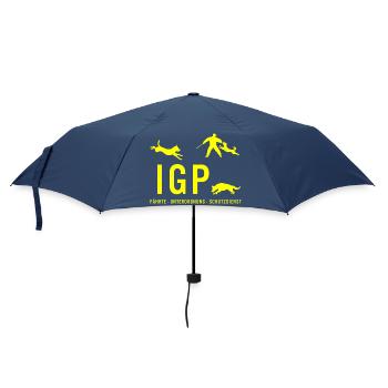 IGP Hundesport - Gelb - Regenschirm (klein) - Navy - Vorne