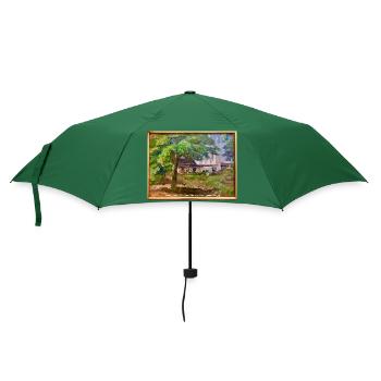 Kræsten Iversen "Bornholmer Räucherei" - Regenschirm (klein) - Flaschengrün - Vorne