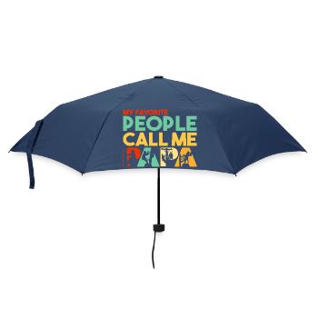 My Favorite People Call Me Papa Line Worker - Umbrella (small) - navy - Front