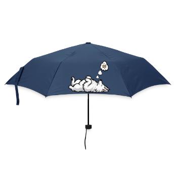 Chiens bergers blancs bergers - Parapluie standard - marine - Devant