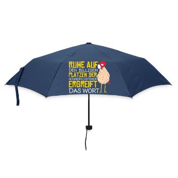Hühnerflüsterer Huhn Hühnerhalter Hühner - Regenschirm (klein) - Navy - Vorne