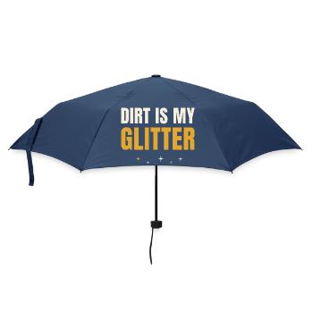 Dirt Is My Glitter Gardening - Umbrella (small) - navy - Front