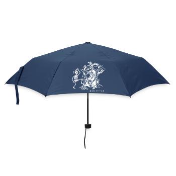 Music, skeletons and a pinch of apocalypse / Invert - Umbrella (small) - navy - Front