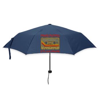 Mixtapes sind meine Liebessprache - Regenschirm (klein) - Navy - Vorne