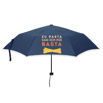 I never say basta to pasta - Umbrella (small) - navy - Front