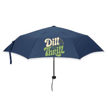 Dill-Kick | Kräuter Küche Garten Wortspiel - Regenschirm (klein) - Navy - Vorne