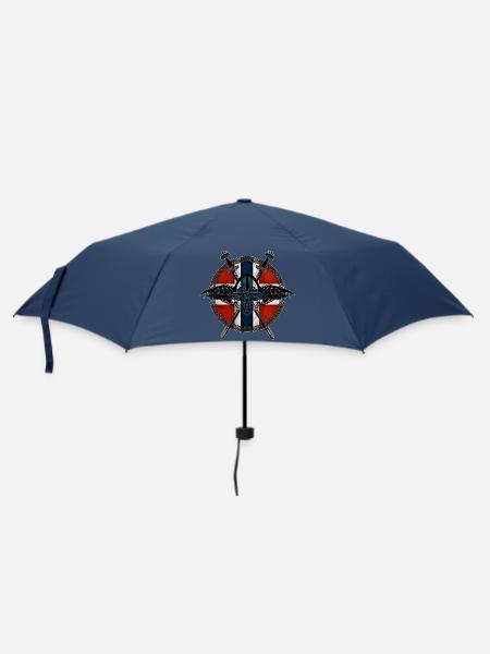 Viking Viking Norvège drapeau Corbeau design - Parapluie standard - marine