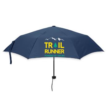 Trail Runner - Angetrieben von der Natur - Regenschirm (klein) - Navy - Vorne