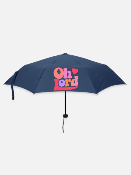 Oh Lord - Umbrella (small) - navy