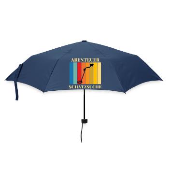 Abenteuer_Schatzsuche - Regenschirm (klein) - Navy - Vorne