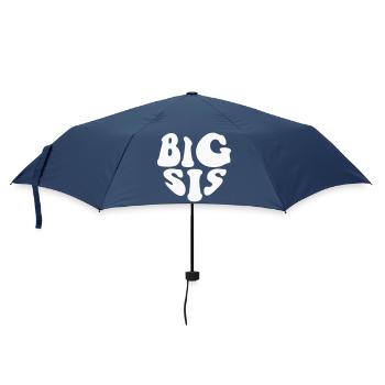 Big SISter Heart Logo - Customizable color - Umbrella (small) - navy - Front