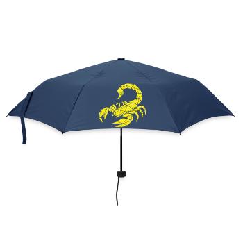 Skorpion – Kraft & Geheimnis - Regenschirm (klein) - Navy - Vorne