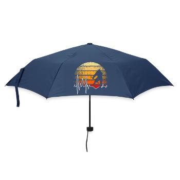Bigfoot Sasquatch Hide And Seek Sayings - Umbrella (small) - navy - Front