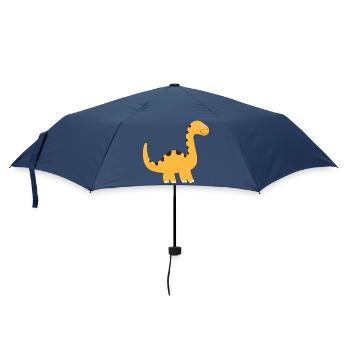 Niedlicher kleiner Dinosaurier - Regenschirm (klein) - Navy - Vorne