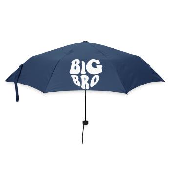 Big Brother Heart Logo – Anpassbare Farbe - Regenschirm (klein) - Navy - Vorne