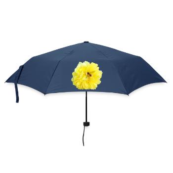 Yellow_Rose_-_Bee_Nature_Photography - Umbrella (small) - navy - Front