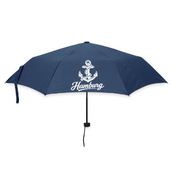 Hamburg Anker - Regenschirm (klein) - Navy - Vorne