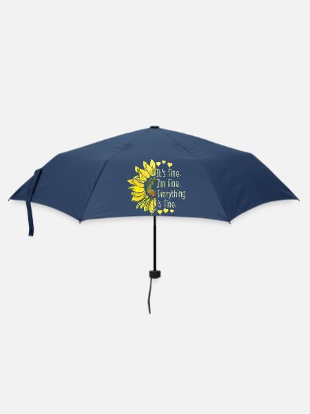 Sunflower Fine Mantra Tee - Umbrella (small) - navy
