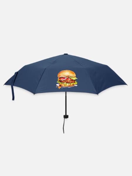Burger - Regenschirm (klein) - Navy