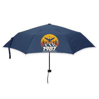 Geburtstag 1987 1987 Geburtstag 1987 Geburtstag - Regenschirm (klein) - Navy - Vorne