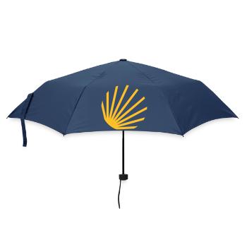 Symbole d'une coquille Saint-Jacques - Parapluie standard - marine - Devant