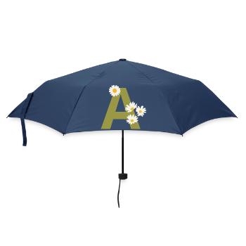 Brief an Green Daisies - Regenschirm (klein) - Navy - Vorne
