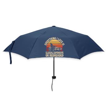 Everything I Love Is Illegal Expensive Redhead - Umbrella (small) - navy - Front