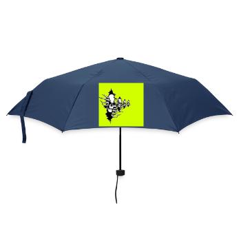 Collier squelette jaune fluo - Parapluie standard - marine - Devant