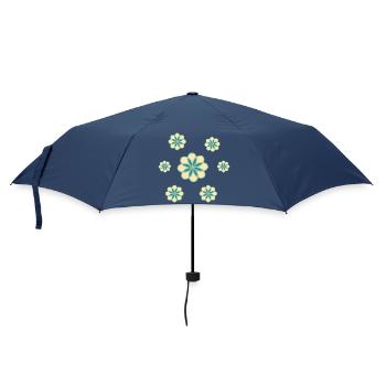 Flowers - Umbrella (small) - navy - Front