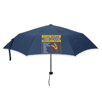 Zöliakie Glutenfrei - Regenschirm (klein) - Navy - Vorne