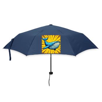baleine - Parapluie standard - marine - Devant