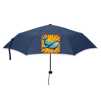 Wal - Regenschirm (klein) - Navy - Vorne