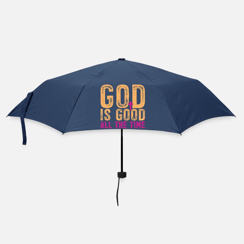 Gott ist immer gut - Regenschirm (klein) - Navy