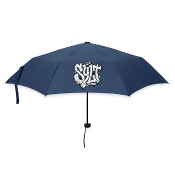 Sylt Graffiti Oldschool Hip Hop - Regenschirm (klein) - Navy - Vorne