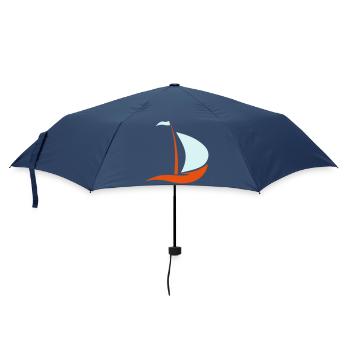 segelboot - Regenschirm (klein) - Navy - Vorne