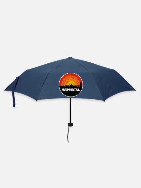 Wuppertal Skyline - Regenschirm (klein) - Navy